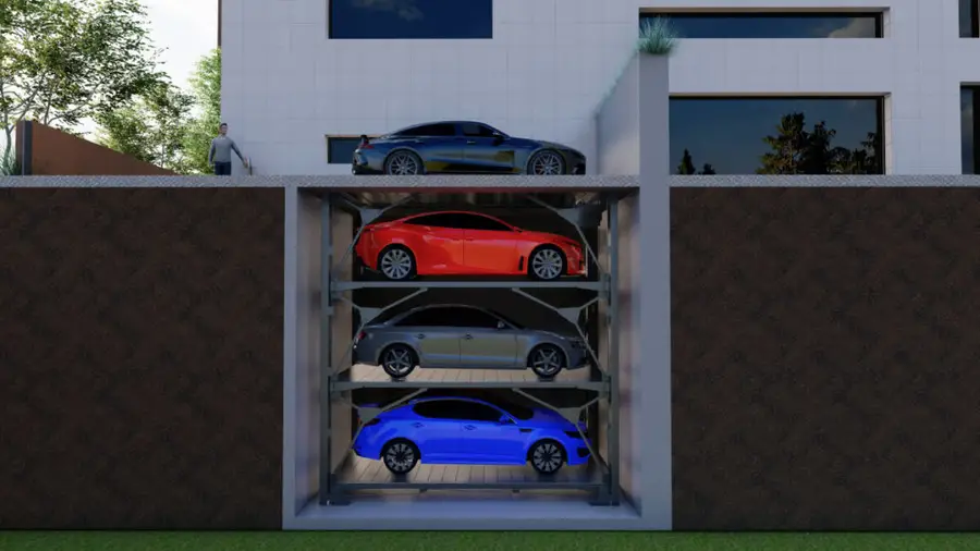 מתקן הרמה לרכב, מתקני חניה טמונים, מתקני חניה נסתרים