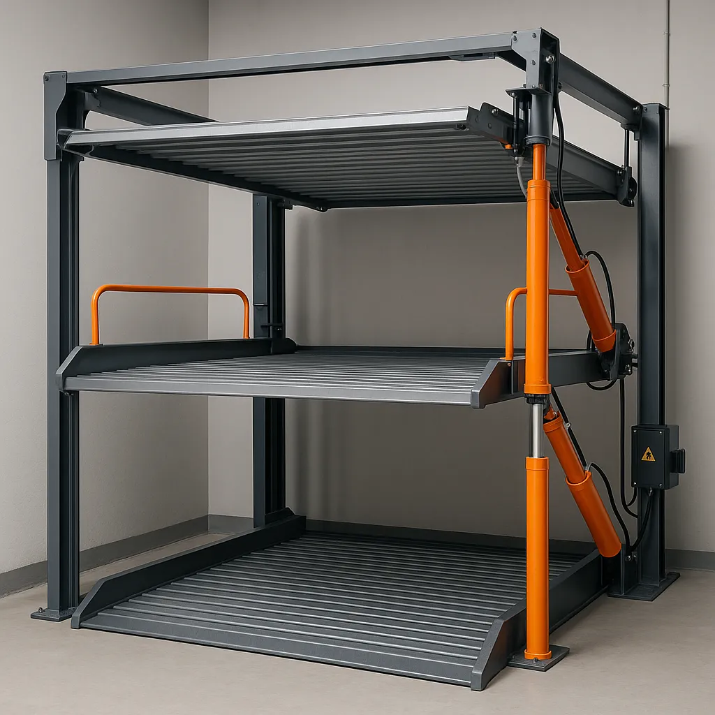 מערכות הידראוליות לחניה, מכפיל חניה, מכפילי חניה, מתקן הרמה לרכב